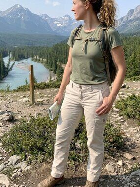 Eddie Bauer Beige Cotton Cargo Pants